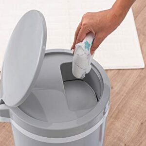 Bubula Premium Steel Diaper Waste Pail with Step Open, Gray