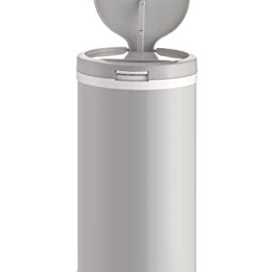 Bubula Premium Steel Diaper Waste Pail with Step Open, Gray