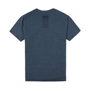 VIKTOS Men's Block Tee T-Shirt, Navy Heather, Size: Medium