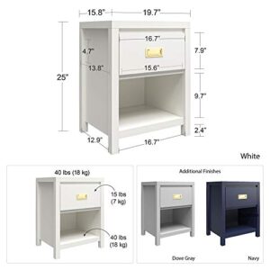 Little Seeds Monarch Hill Haven Kids' Nightstand, White