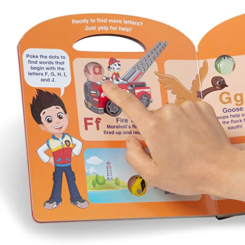 Melissa & Doug PAW Patrol Children's Book - Poke-A-Dot: Alphabet Adventure - PAW Patrol Activity Book, PAW Patrol Books For Preschoolers, ABC Books For Toddlers Ages 1+