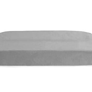 Delta Children Contoured Changing Pad with Plush Cover, Grey