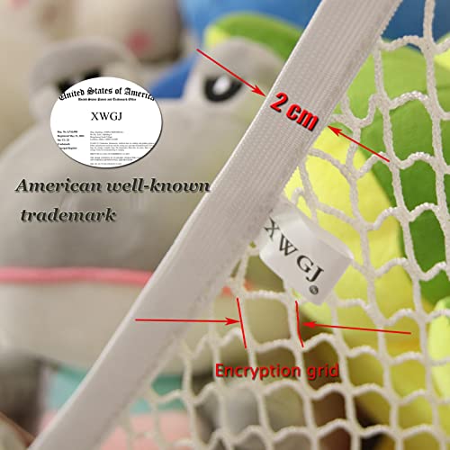 Stuffed Animal Net or Hammock, Toy Hammock, Teddy Bear Hammock, There Are 25 RUBBER BANDS in The Elastic of Our Stuffed Animal Storage Net! (X-Large) XWGJ