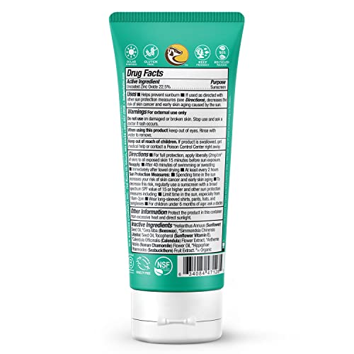 Badger Baby Mineral Sunscreen Cream SPF 40, Organic Toddler Sunscreen with Zinc Oxide, Broad Spectrum, Reef Safe, Water Resistant, Pediatrician Tested Baby Sunblock for Sensitive Skin, 2.9 fl oz