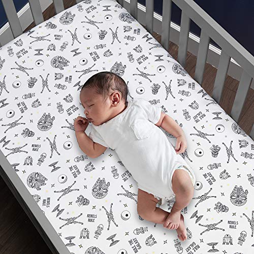 Lambs & Ivy Star Wars Signature Rebels Rule Cotton Fitted Crib/Toddler Sheet