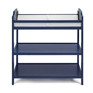 Suite Bebe Brees Changing Table in Midnight Blue and Vintage Walnut