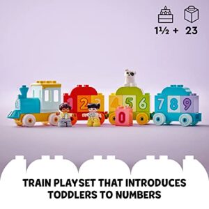 LEGO DUPLO My First Number Train - Learn to Count 10954 Building Toy; Introduce Boy and Girl Toddlers Age 2,3,4,5 Year Old to Numbers and Counting; New 2021 (23 Pieces)