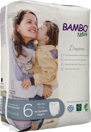 Bambo Nature Premium Training Pants (SIZES 4 TO 6 AVAILABLE), Size 6, 19 Count