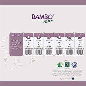 Bambo Nature Premium Baby Diapers (SIZES 0 TO 6 AVAILABLE), Size 4, 162 Count