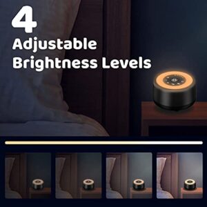 Sleepbox Sound White Noise Machine with 25 Soothing Sounds and 10 Colors Warm Night Light 4 Brightness Levels 32 Volume Levels 5 Timer and Memory Function Perfect for Baby Kids Adults Seniors Sleeping