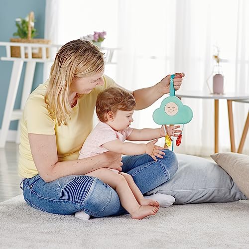 Hape Baby Crib Mobile Toy with Lights & Relaxing Songs| 10 Types of Soothing Sleep Sound for Crib Mobile| Adjustable Night Light for Baby from Birth and Up