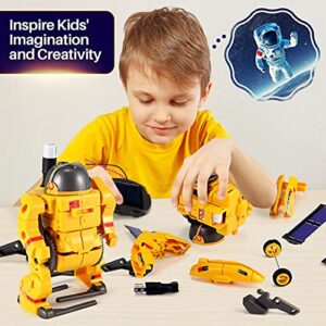 STEM Projects for Kids, Science Kits for Boys, Solar Space Toys Gifts for 8-14 Year Old Teen Boys Girls, 120Pcs Building Experiments Robots for Teenage Ages 9 10 11 12.