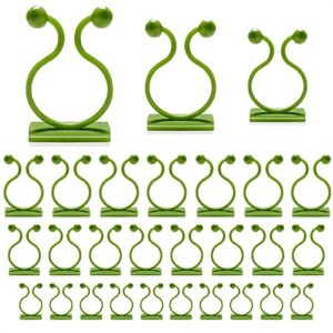 110pcs wall plants climber vine sticky wall clips green 3 different size wall fixture clips | plant fixture cable clips self-adhesive plant clips fixing hook wall vine supports traction wall clip