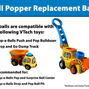 Multi-Colored Replacement Ball Set for VTech Pop-a-Balls Push and Pop Bulldozer Toy | Vibrant, Colorful Balls Compatible with Vtech Bulldozer Ball Popper Toy | 6 Ball Set