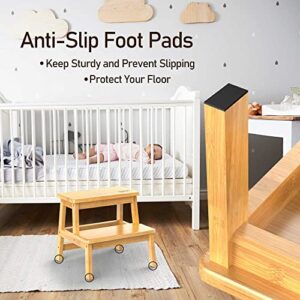 IPOW Step Stool for Kids Adults, Multi-Purpose Kids Toddler Step Stool with Safety Non-Slip Pads, 2 Step Stool for Kitchen Bedroom Bathroom and Potty Training