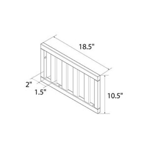 Little Seeds Universal Toddler Rail, Nursery Furniture, White