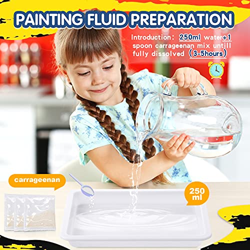 Water Marbling Paint for Kids - Arts and Crafts for Girls & Boys Crafts Kits Ideal Gifts for Kids Age 3-5 4-8 8-12