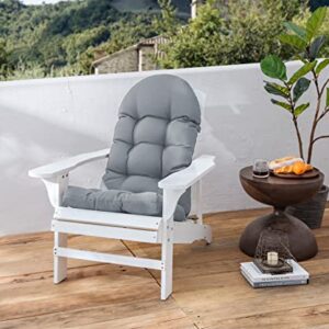 Enipate Weather Resistant Cushions for Adirondack Chair High Back Rocking Chair Cushion Indoor Outdoor Patio Tufted Lounge Cushion Seat Pads