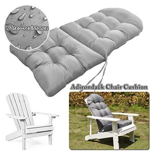 Enipate Weather Resistant Cushions for Adirondack Chair High Back Rocking Chair Cushion Indoor Outdoor Patio Tufted Lounge Cushion Seat Pads