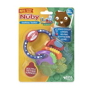 Nuby Ice Gel Teether Keys, 1 Pack Multicolor