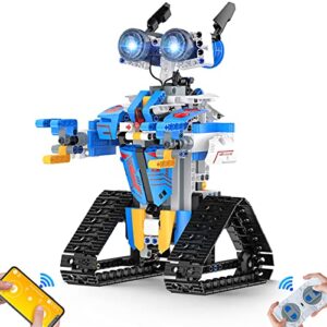 henoda stem robot toy for 8-16 year olds, programmable building kit with app or remote control, educational birthday gift