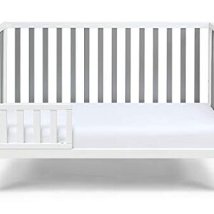 Baby Cache Suite Bebe Deux Remi Island Toddler Guard Rail in White, Natural (27975-WH)