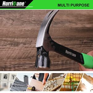 Hurricane Framing Hammer, 20 Oz, One-piece Forged with Magnetic Nail Holder, Shock-Absorbing handle