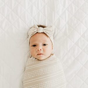 Copper Pearl Large Premium Knit Baby Swaddle Receiving Blanket Clay