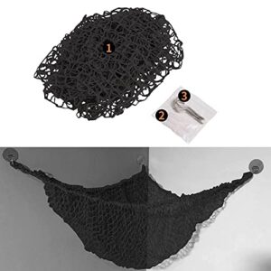 Stuffed Animal Hammock, Toy Hammock Storage Net, LXUNYI Mesh Toy Net Holder Jumbo Wall Corner Giant Baby Kids Children Stuff animals Hammocks Net Organizer for Bedroom (Black, 84 inch)