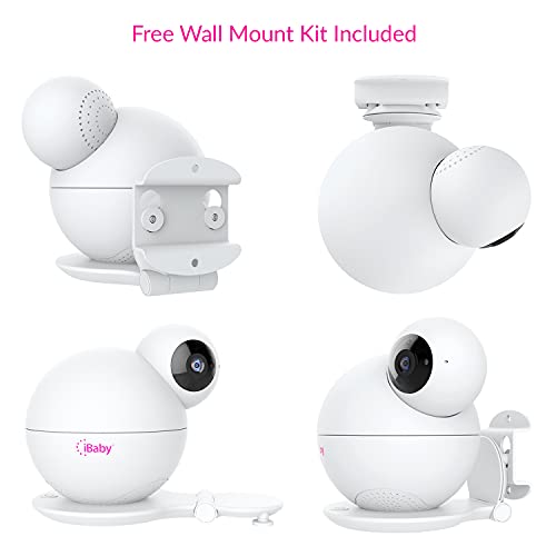 iBaby M8L 1080P Smart Baby Camera Monitor, WiFi Baby Monitor with Upgraded Night Vision 2 Way Talk Motion/Crying Alert Lullabies 360º Pan 110º Tilt White