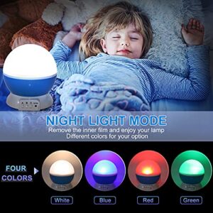 Votozi Night Light for Kids, Kids Night Light, Star Night Light, Moon and Star Projector 360 Degree Rotation - 4 LED Bulbs 9 Light Color Changing with USB Cable, Unique Gift for Men Women Children