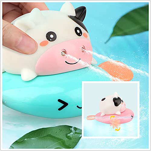 Bath Toy,Cute Animal Clockwork Bathtub Swimming Pool Toy,Baby Bath Toys for Toddlers 1-3, Boys & Girls Water Bath Toy Set,5 Pack