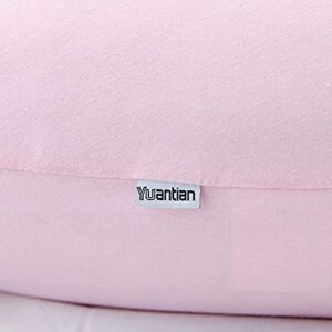 Yuantian Pregnancy Pillow, for Pregnant Woman C-Shape Full Body Pillow and Maternity Support (Jersey Cover)- Support for Back, Hips, Legs, Belly for Pregnant Women