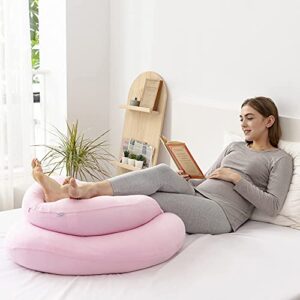 Yuantian Pregnancy Pillow, for Pregnant Woman C-Shape Full Body Pillow and Maternity Support (Jersey Cover)- Support for Back, Hips, Legs, Belly for Pregnant Women