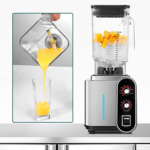 PZJ-Blender Smoothie Makers, BPA Free Portable Blending Bottle (1500ml) for Baby Food, Frozen Fruit, Vegetables, Ice, Shakes, Stainless Steel Blades, 2200W