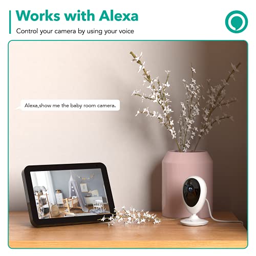 wansview Indoor Security Camera 4pcs, 1080PHD WiFi Indoor Camera, Baby Camera, Baby Monitor, Pet Camera, Realtime Alert Two-Way Audio Night Vision, Compatible with Alexa