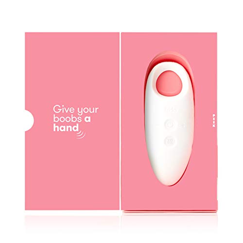 Frida Mom 2-in-1 Lactation Massager - Multiple Modes of Heat + Vibration for Clogged Milk Ducts, Increase Milk Flow, Breast Engorgement - USB Cord Included