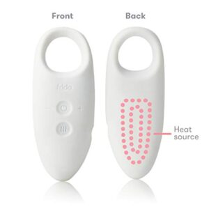 Frida Mom 2-in-1 Lactation Massager - Multiple Modes of Heat + Vibration for Clogged Milk Ducts, Increase Milk Flow, Breast Engorgement - USB Cord Included