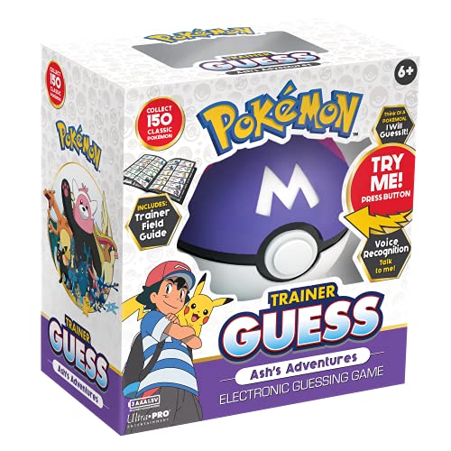 Pokemon Trainer Guess - Ash's Adventures Toy, I Will Guess It! Electronic Voice Recognition Guessing Brain Game Pokemon Go Digital Travel Board Games Toys