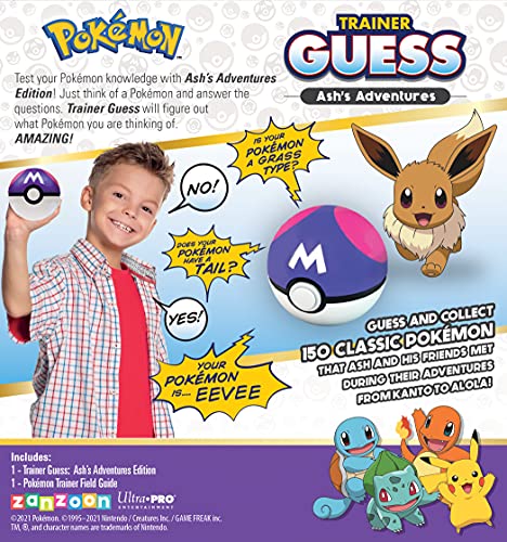 Pokemon Trainer Guess - Ash's Adventures Toy, I Will Guess It! Electronic Voice Recognition Guessing Brain Game Pokemon Go Digital Travel Board Games Toys