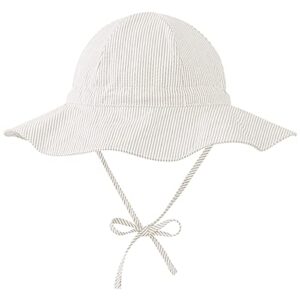 zando baby girl sun hat infant wide brim hats baby boy beach hat upf 50+ toddler caps for boys girls baby bucket hat beige 0-6 months