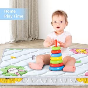 Pack and Play Mattress Topper Fits for Graco & Baby Trend &Pamo Babe Playard, Breathable and Soft Pack N Play Mattresses Pad 38" x 26", Foam Baby Playpen Mattresses, Firmness Playard Mattress