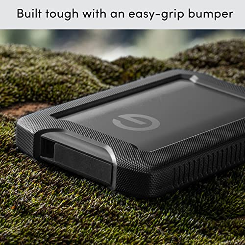 SanDisk Professional 5TB G-DRIVE ArmorATD - Rugged, Durable Portable External Hard Drive HDD, USB-C, USB 3.1 Gen 1 - SDPH81G-005T-GBAND