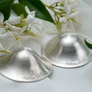 The Original Silver Nursing Cups, Nipple Shields for Nursing Newborn, Nipple Protector for Breastfeeding, Nipple Covers Breastfeeding, No Need Nipple Cream, Newborn Essentials Must Haves