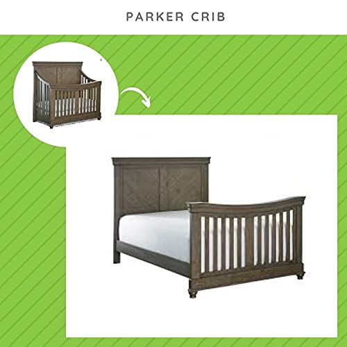 CC KITS Full-Size Conversion Kit Bed Rails for Select Bassett Baby Cribs (Cobblestone)