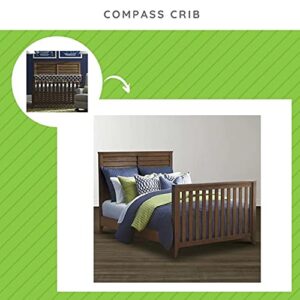 CC KITS Full-Size Conversion Kit Bed Rails for Select Bassett Baby Cribs (Cobblestone)