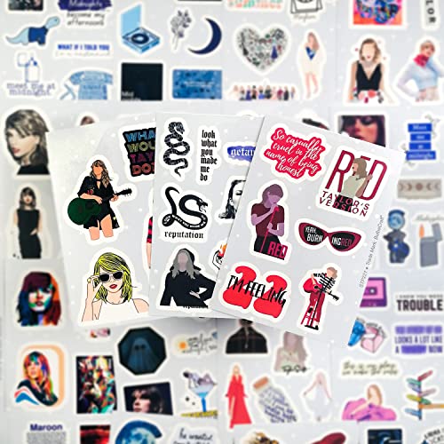 151Pcs Taylor Stickers Midnights Stickers All Albums, Midnights Merch, Taylor Gifts for Women, Taylor Merchandise for Teens, Taylor Party, Taylor Birthday Decorations, Country Music Stickers Laptop