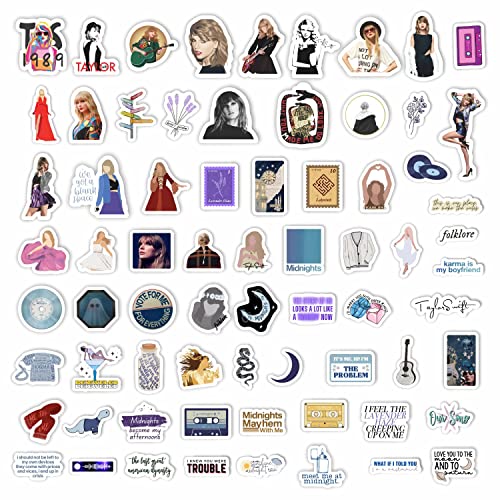 151Pcs Taylor Stickers Midnights Stickers All Albums, Midnights Merch, Taylor Gifts for Women, Taylor Merchandise for Teens, Taylor Party, Taylor Birthday Decorations, Country Music Stickers Laptop