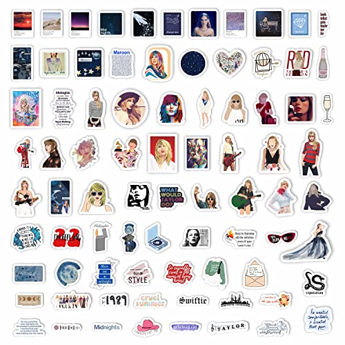 151Pcs Taylor Stickers Midnights Stickers All Albums, Midnights Merch, Taylor Gifts for Women, Taylor Merchandise for Teens, Taylor Party, Taylor Birthday Decorations, Country Music Stickers Laptop