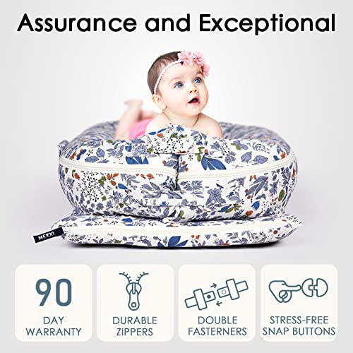 Infant Lounger Baby Nest Replacement Cover | Hypoallergenic | Premium | [Fits Dockatot Deluxe+] (Cover Only) (Flowers)